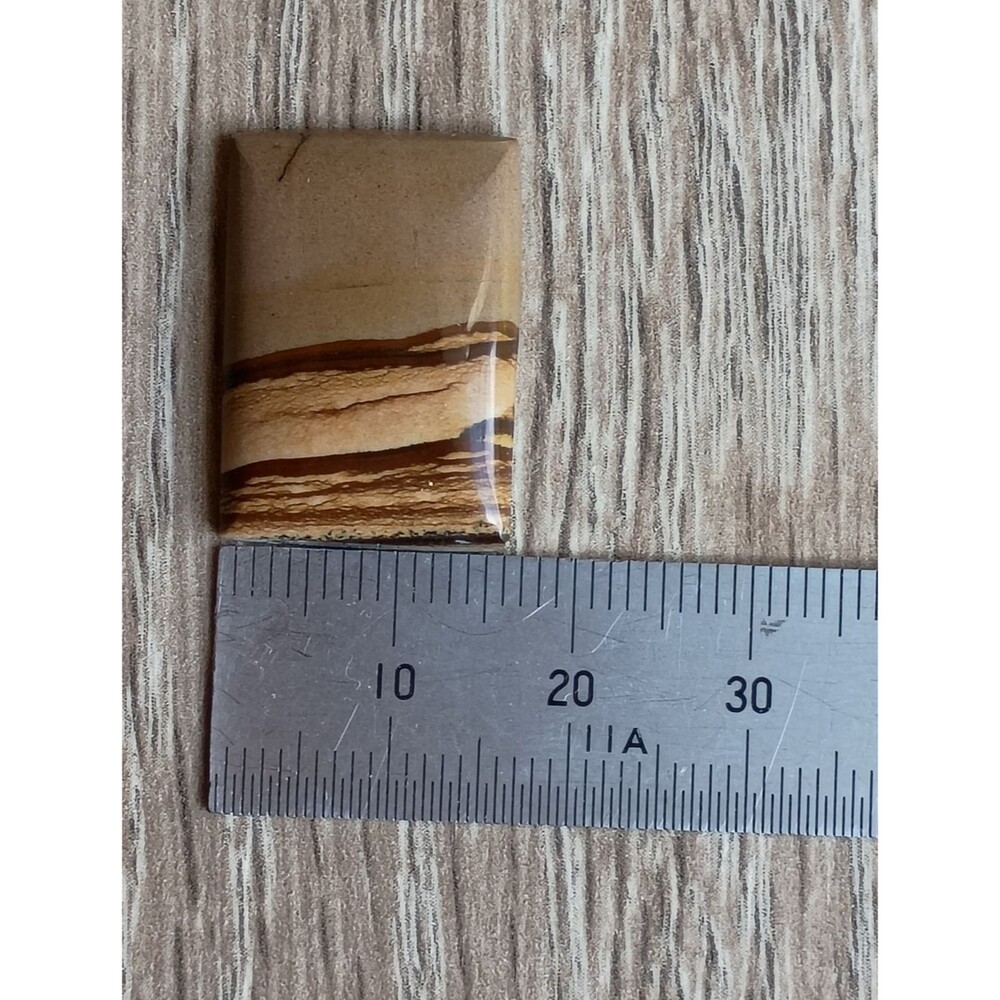 African Queen Picture Jasper Gemstone Pendant Silver Old Stock Unfinished - Picture 4 of 13